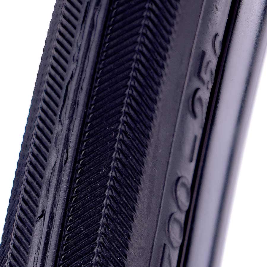 EVO, Dekko, Tire, 700x23C, Wire, Clincher, Black