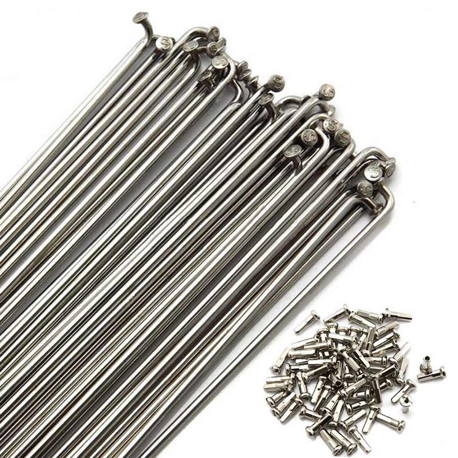 Wheel Shop - Generic Spoke, Zinc Plated Steel Spokes _ Unite - B1keparts.com