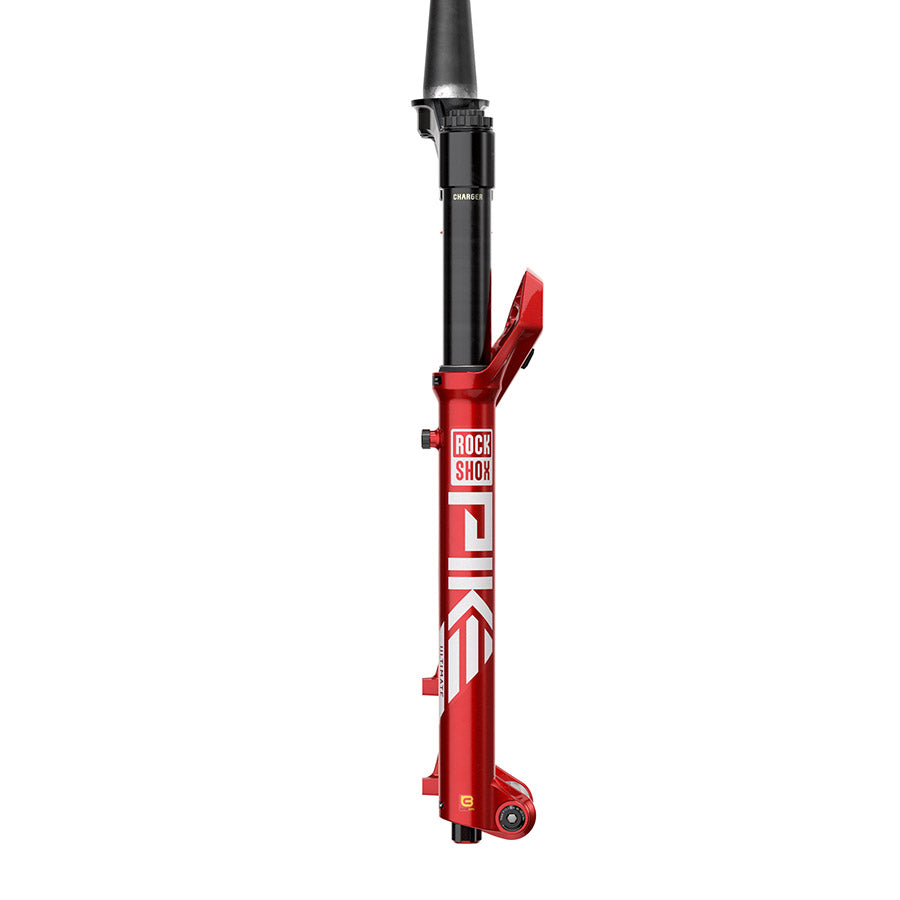 RockShox, Pike Ultimate C2, Suspension Fork, 27.5'', DebonAir+ W/ButterCups, 140mm, 1-1/8''-1.5'', 15x110mm TA, Rake: 44mm, Red