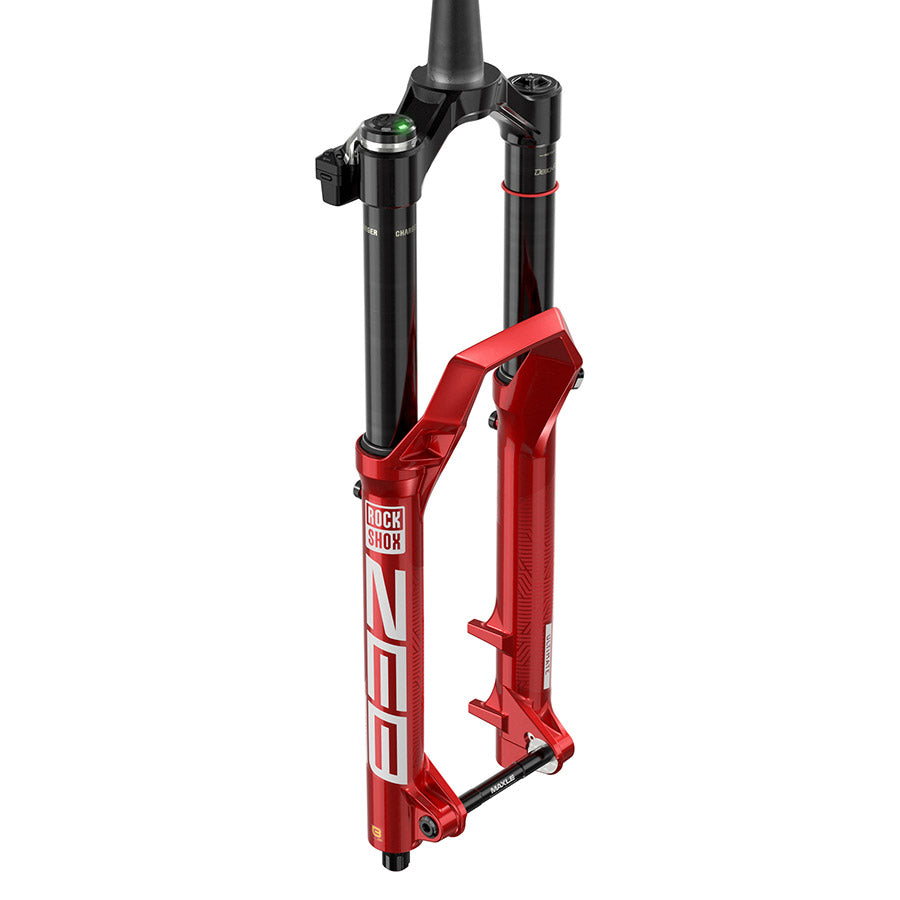 RockShox, ZEB Ult Flight Attendant A3, Suspension Fork, 29'', DebonAir+ W/ButterCups, 170mm, 1-1/8''-1.5'', 15x110mm TA, Rake: 44mm, Red, Remote: Sold Separately