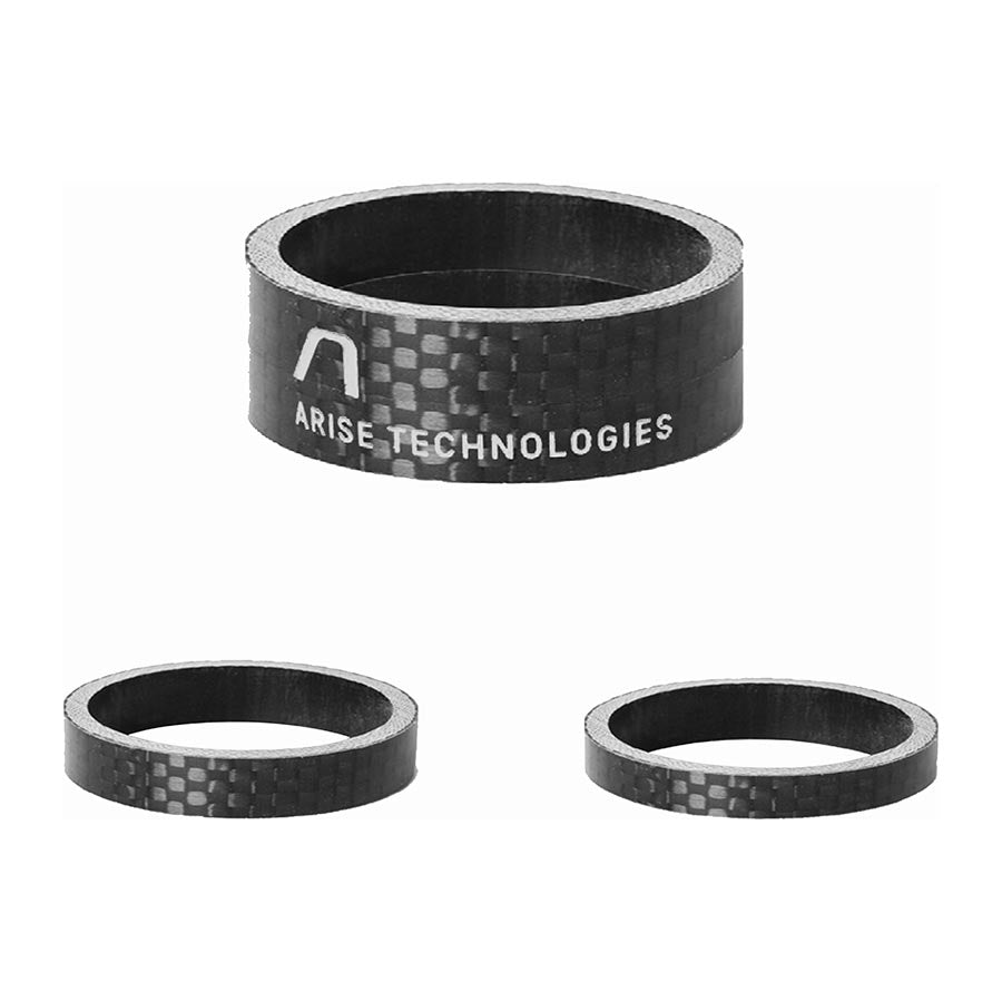 ARISE, Carbon Spacer, Headset Spacer, 1-1/8'', Carbon, Black