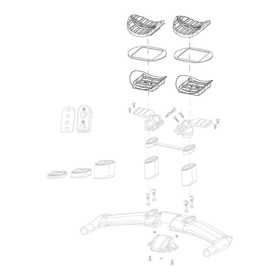 Zipp - Vuka Aero C1 Armrest Kit Handlebar Accessories _ Unite - B1keparts.com