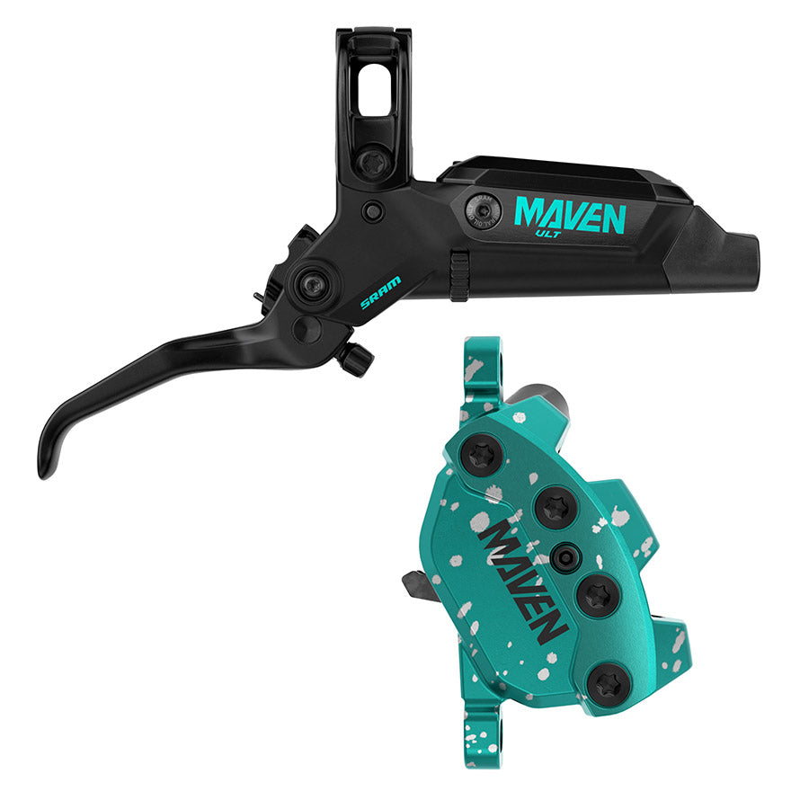 SRAM, Maven Ultimate Expert Kit, MTB Hydraulic Disc Brake, Pair, Post mount, Blue