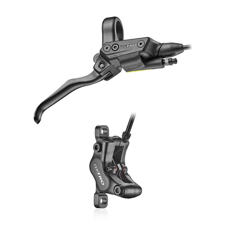 Tektro, HD-E5140, Road Hydraulic Disc Brake, Left, Post mount, 160 to 203mm (not included), Black