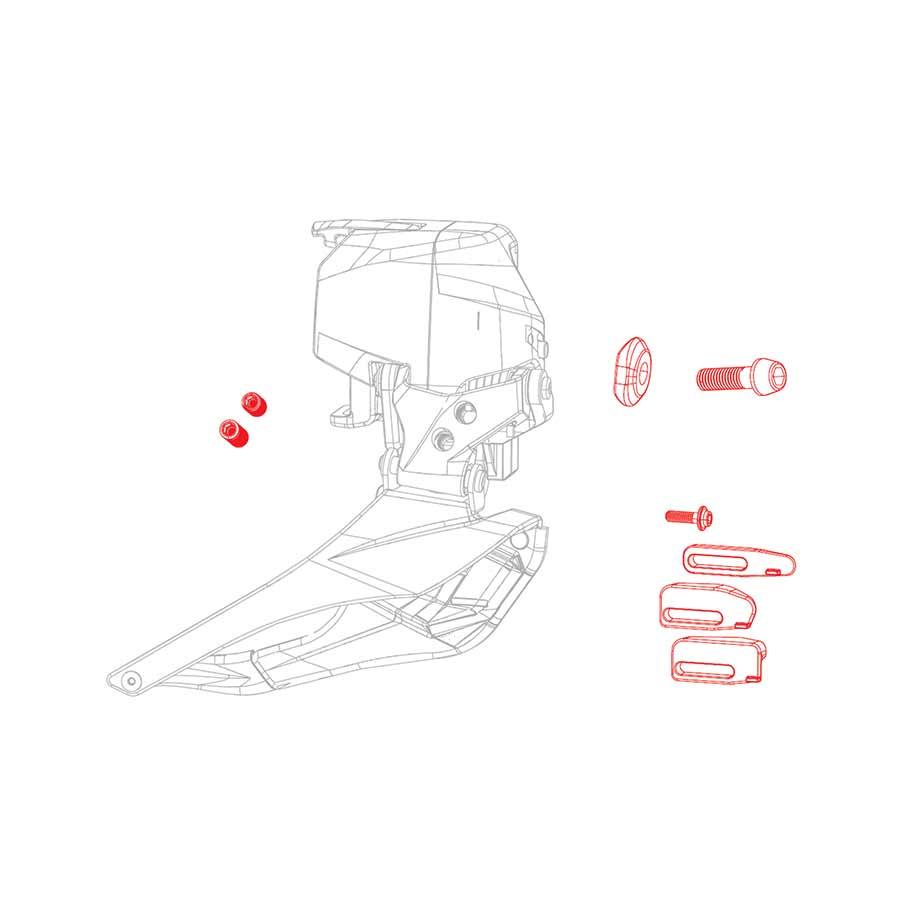 SRAM - Force eTap AXS Front Derailleur Parts Kit Front Derailleur Parts _ Unite - B1keparts.com