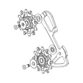 SRAM - EX1 Inner Cage/Pulley Rear Derailleurs Pulleys _ Unite - B1keparts.com