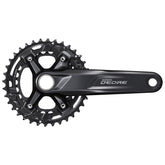 Shimano, FC-M4100-2, Crankset, Speed: 10, Spindle: 24mm, BCD: 64/96, 26/36, Hollowtech II, 170mm, Black, EFCM41002BCX66