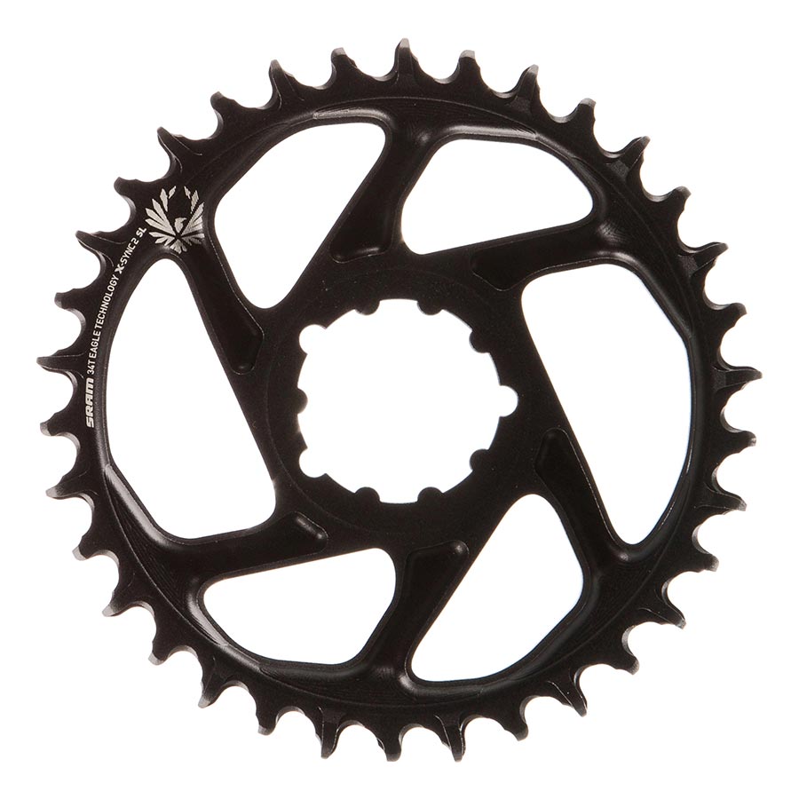 SRAM, X-SYNC 2 SL 3mm, Chainring, Teeth: 34, Speed: 11/12, BCD: Direct Mount, Single, Aluminum, Black