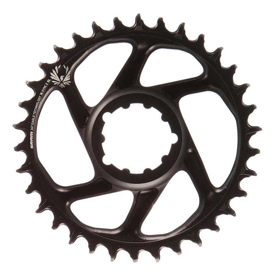 SRAM, X-SYNC 2 SL 6mm, Chainring, Teeth: 34, Speed: 11/12, BCD: Direct Mount, Single, Aluminum, Black