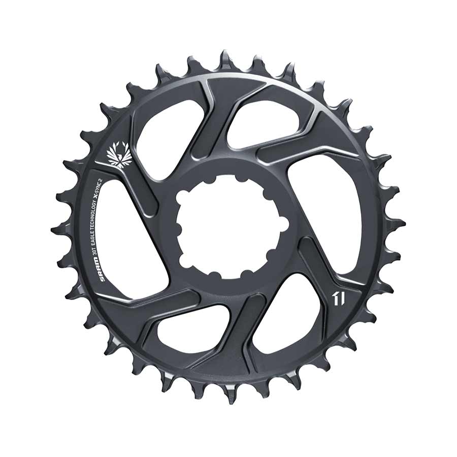 SRAM, GX Eagle C1, Chainring, Teeth: 30, Speed: 11/12, BCD: Direct Mount, Aluminum, Grey, 3mm