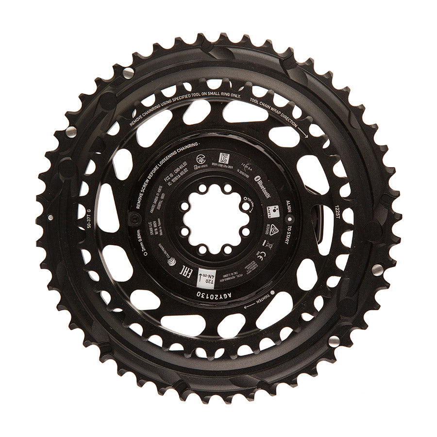 SRAM, Force E1 2x Thread Mount, Chainring, Teeth: 46/33, Speed: 12, BCD: Thread Mount, Black