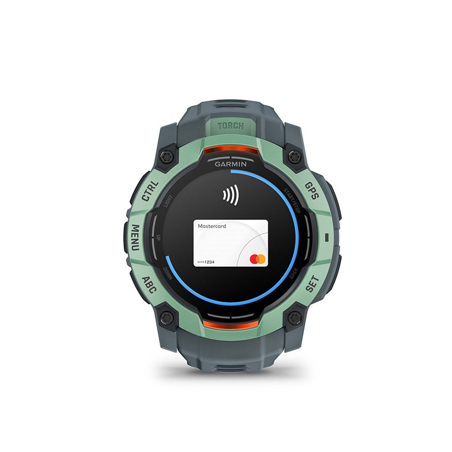 Garmin, Instinct 3 50mm AMOLED, Watch, Watch Color: Neo Tropic, Wristband: Twilight - Silicone