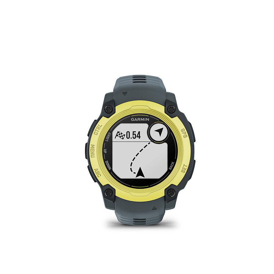 Garmin, Instinct E 40mm, Watch, Watch Color: Electric Lime, Wristband: Twilight - Silicone