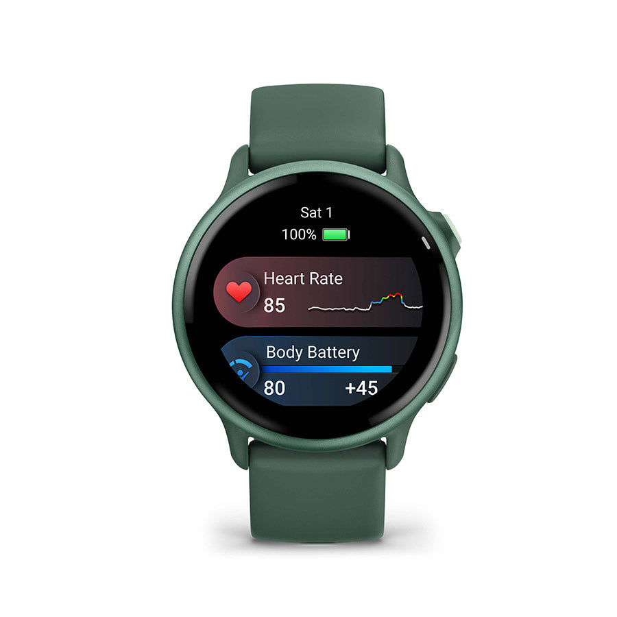 Garmin, vivoactive 6, Watch, Watch Color: Slate, Wristband: Black - Silicone