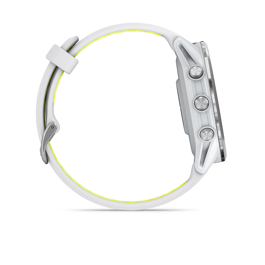 Garmin, Forerunner 970, Watch, Watch Color: Black, Wristband: Black/Translucent Whitestone- Silicone