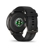 Garmin, Venu 4 45mm, Watch, Watch Color: Slate, Wristband: Black - Silicone