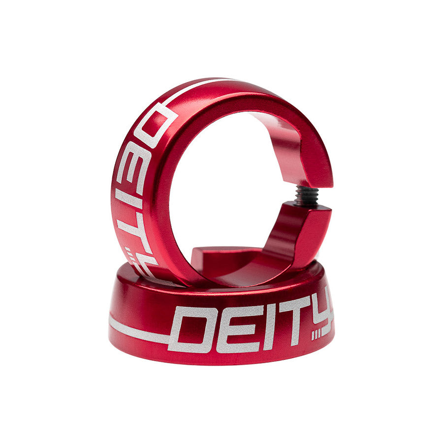 Deity, Grip Clamps for Megattack, Blue, Pair