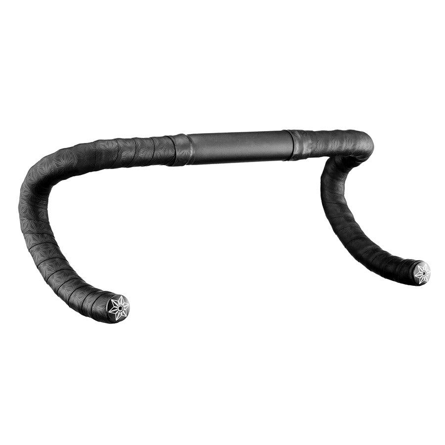 Supacaz, Pure Leather, Handlebar Tape, Black, with Black Star Plugs