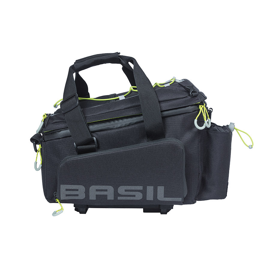 Basil, Miles, Trunk Bag, 36L, Black/Lime