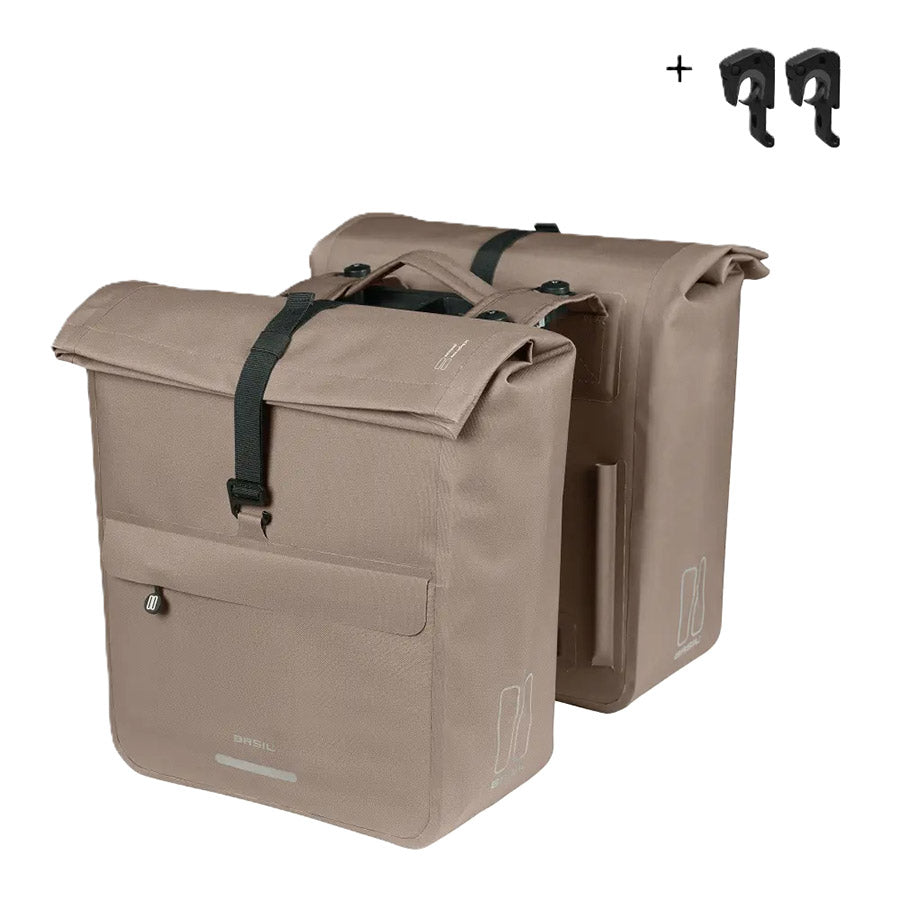 Basil, Urban Dry Neo, Pannier, 52L, Brown