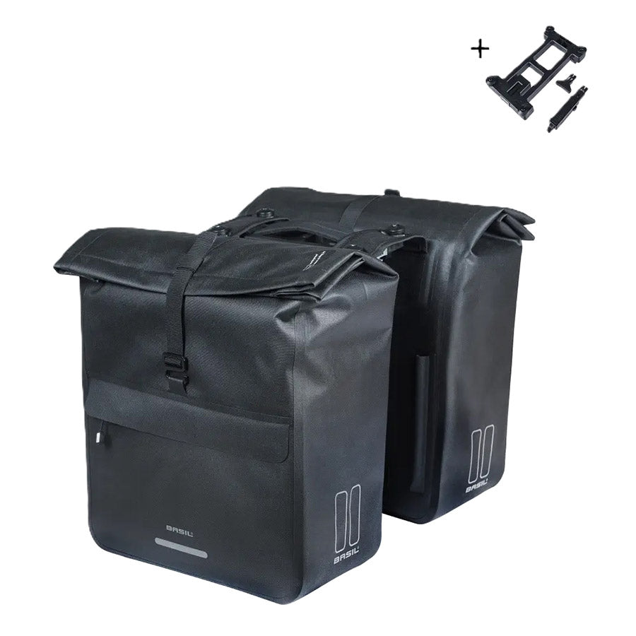 Basil, Urban Dry Neo, Pannier, 52L, Brown