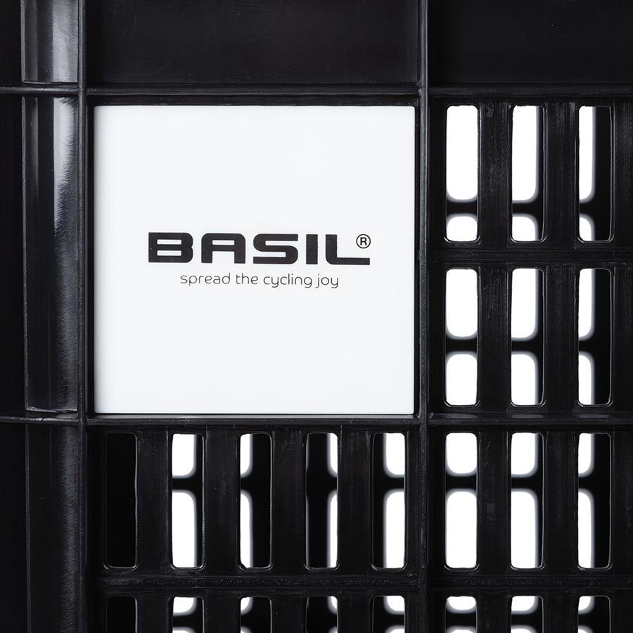 Basil, Bicycle Crate M, Basket, Black