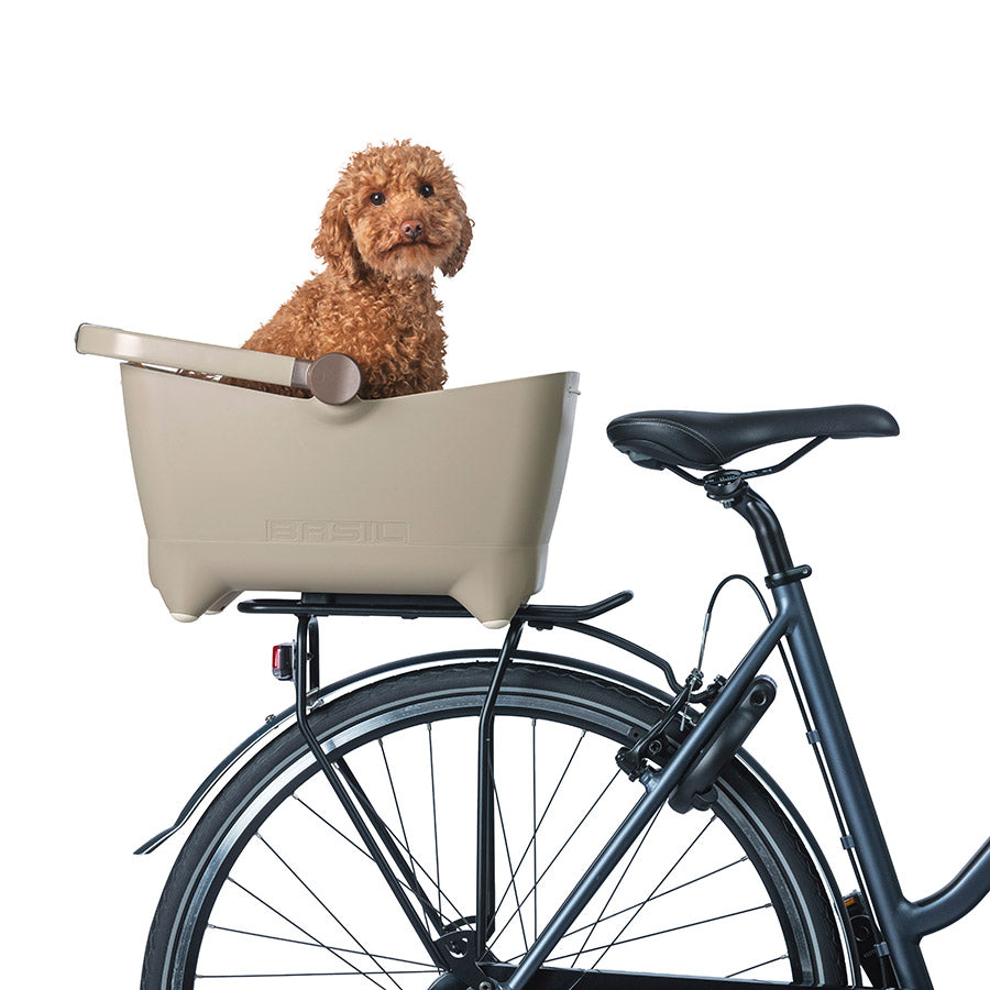 Basil, Buddy Dog MIK, Basket, Rear, Biscotti Brown