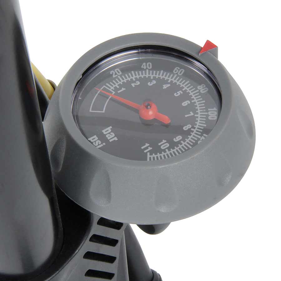 EVO, Hurricane Floor Pump, With gauge, Black