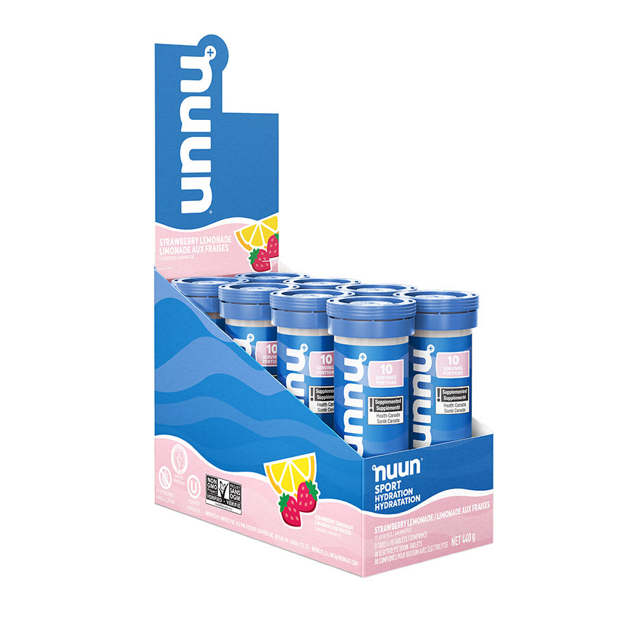 Nuun, Sport, Drink Mix, Strawberry Lemonade, Box of 8, 10 servings, 8pcs