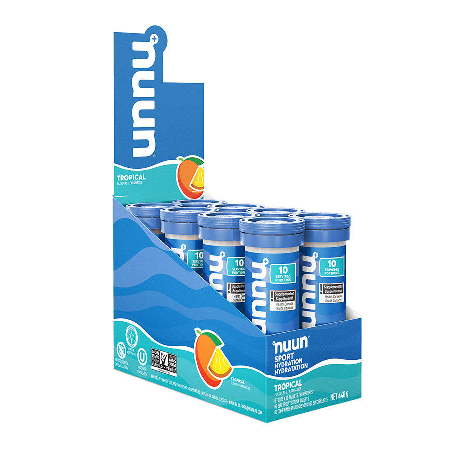 Nuun, Sport, Drink Mix, Tropical, Box of 8, 10 servings, 8pcs
