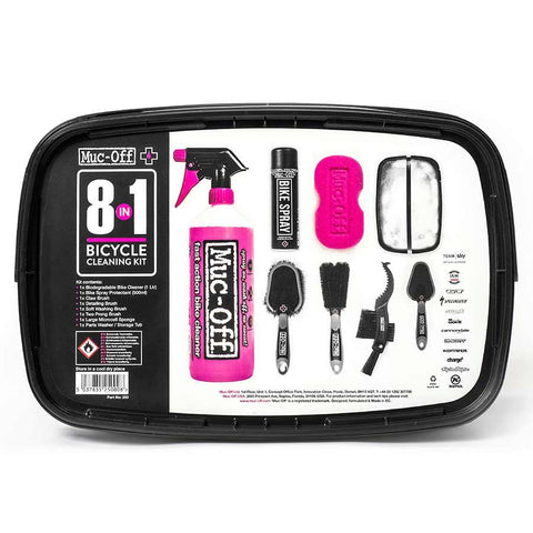 Muc-Off - 8-in-1 Cleaning Kit Cleaners / Bike Wash / Polishes _ Unite - B1keparts.com Muc-Off - 8-in-1 Cleaning Kit Cleaners / Bike Wash / Polishes _ Unite - B1keparts.com