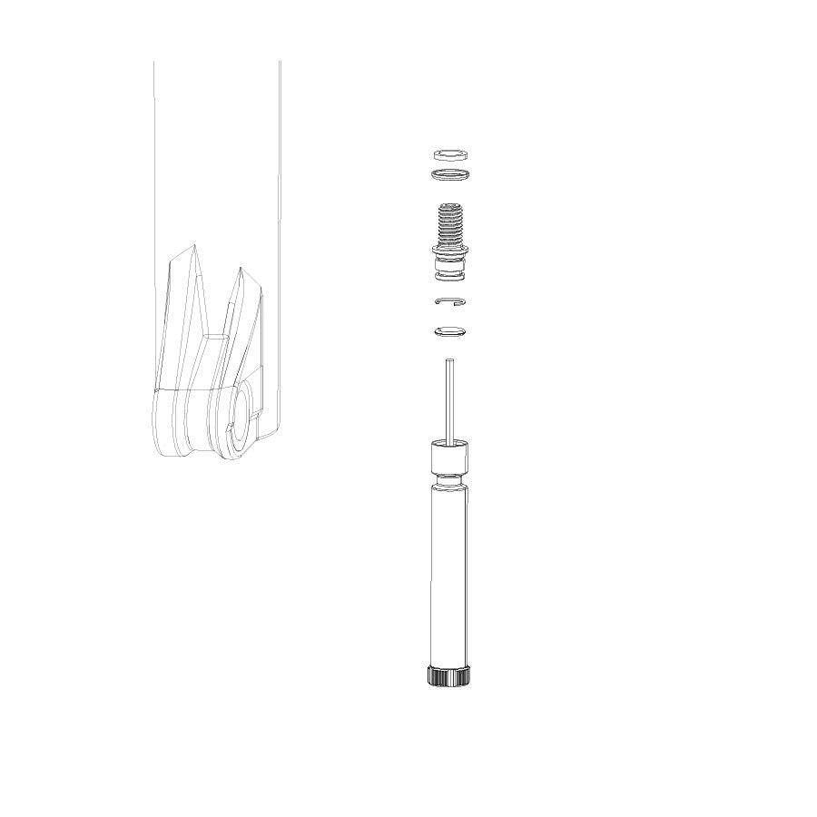 RockShox - SID/Reba Rebound Knob Kit Fork Repair Parts _ Unite - B1keparts.com