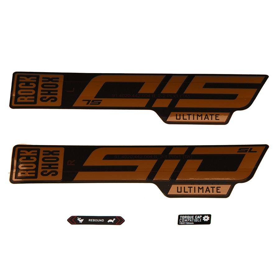RockShox - SID SL Ultimate Decal Kit Fork Repair Parts _ Unite - B1keparts.com