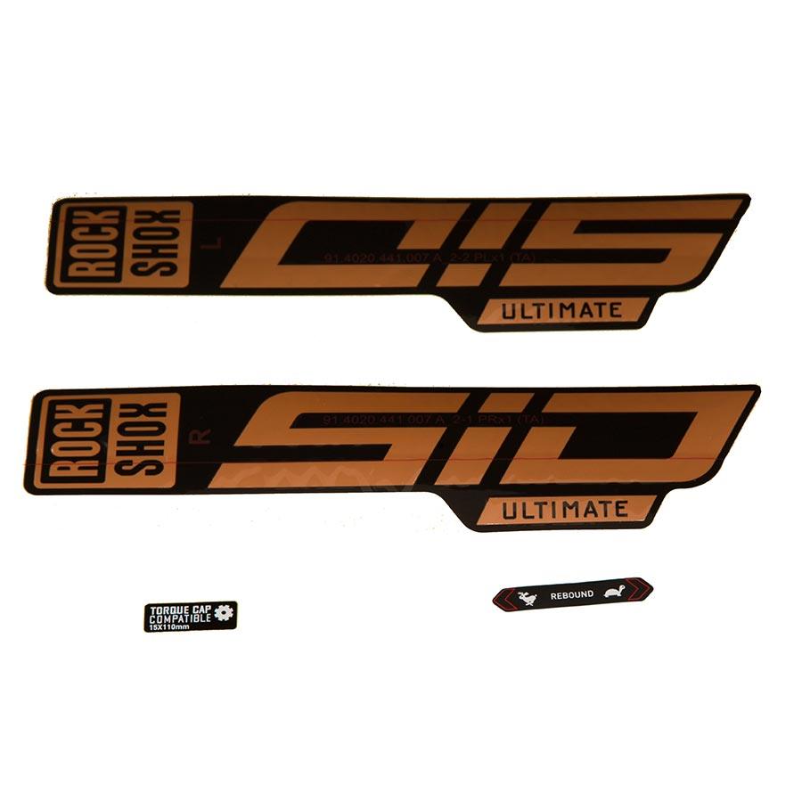RockShox - SID 35 Ultimate Decal Kit Fork Repair Parts _ Unite - B1keparts.com