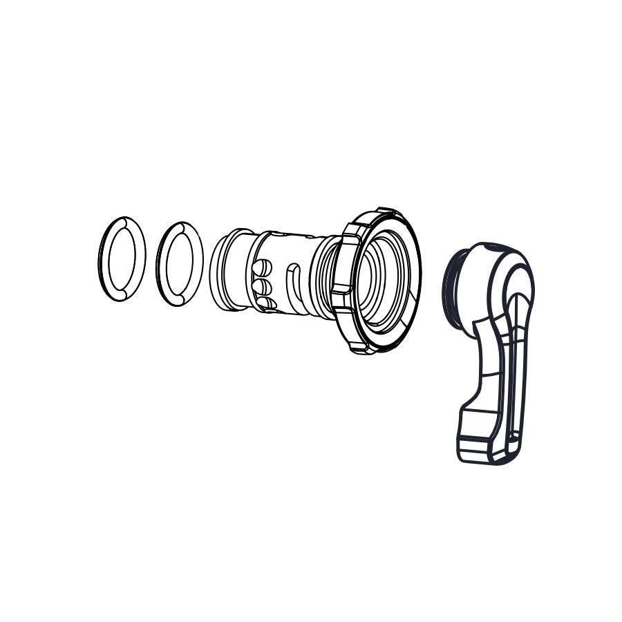 RockShox - Monarch Rebound/Comp Knob Shock Repair Parts _ Unite - B1keparts.com