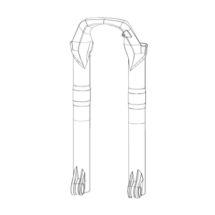 RockShox - Lower Leg RVL 2927+B DFBLK Fork Repair Parts _ Unite - B1keparts.com