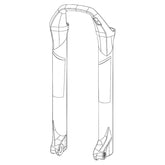 RockShox - Lower Leg SID 2915 DFBLK B1 Fork Repair Parts _ Unite - B1keparts.com