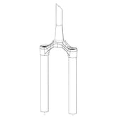 RockShox - CSU Pike DJ 26 40 BLK Fork Repair Parts _ Unite - B1keparts.com