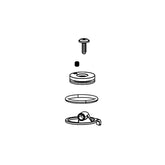 RockShox - Remote Spool/Clamp Kit RCNG Fork Repair Parts _ Unite - B1keparts.com