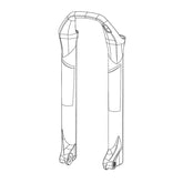 RockShox - Lower Leg - SID ULT 110-120 Fork Repair Parts _ Unite - B1keparts.com