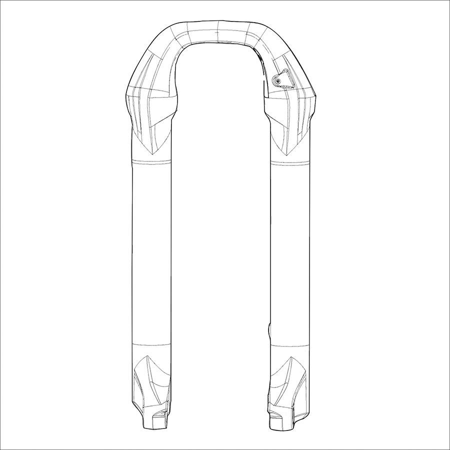 RockShox - Lower Leg - 35G Fender Fork Repair Parts _ Unite - B1keparts.com