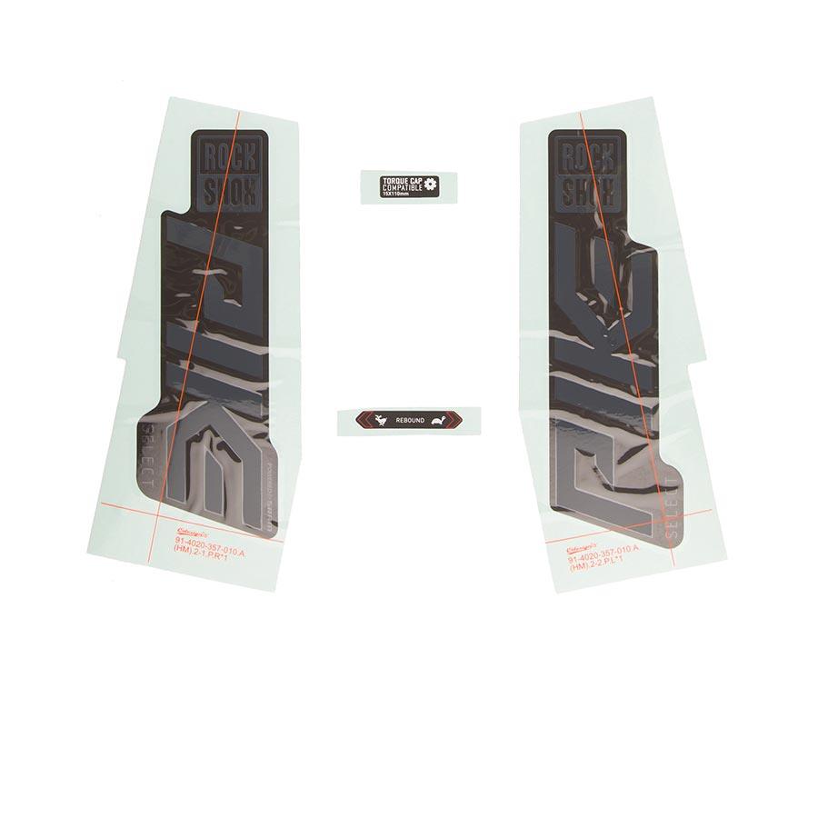 RockShox - Decal - Pike SEL Grey/Black Fork Repair Parts _ Unite - B1keparts.com