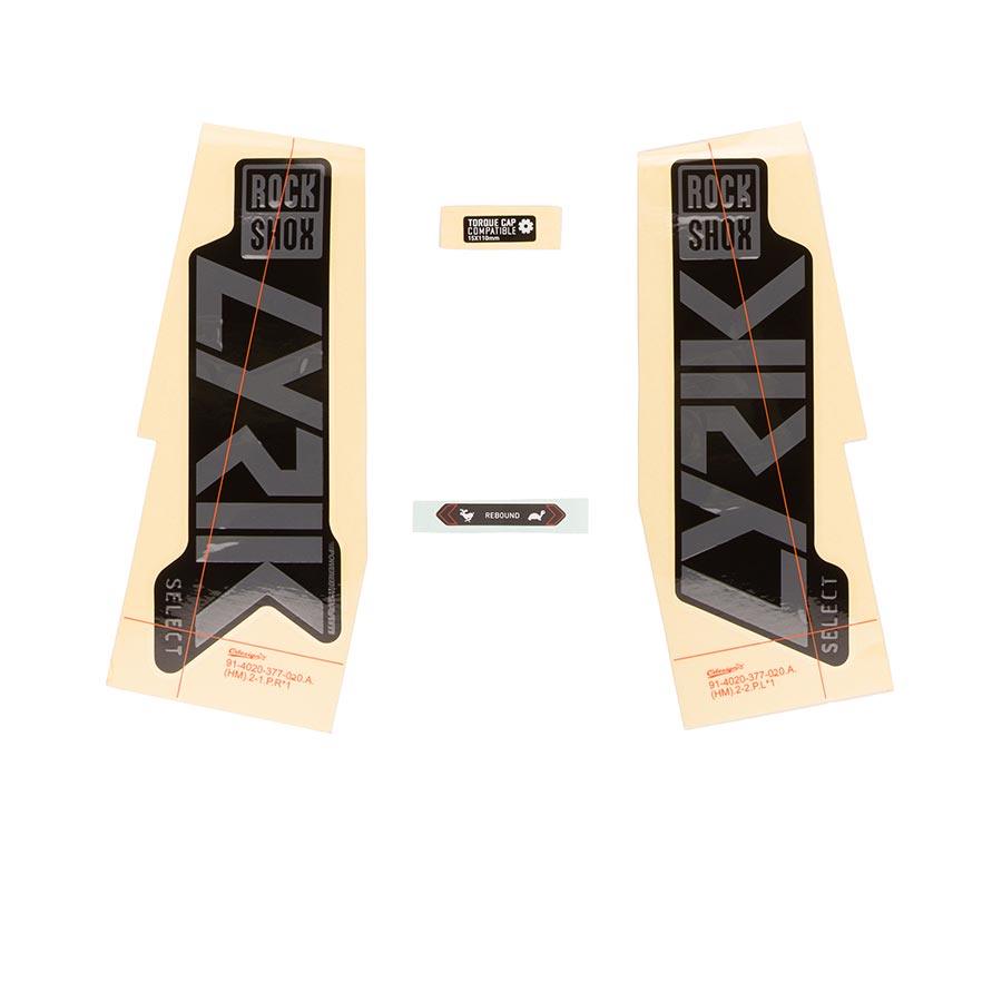 RockShox - Decal - Lyrik SEL MGRY/BLK Fork Repair Parts _ Unite - B1keparts.com