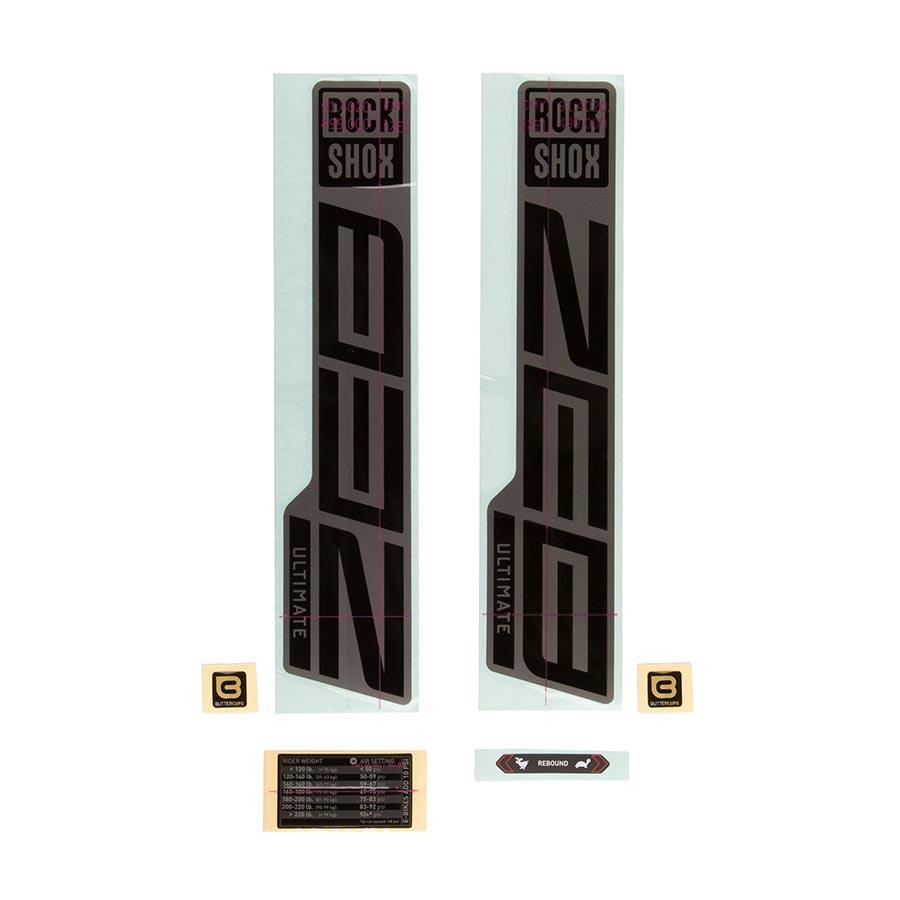 RockShox - ZEB Ultimate FA Decal Kit Fork Repair Parts _ Unite - B1keparts.com