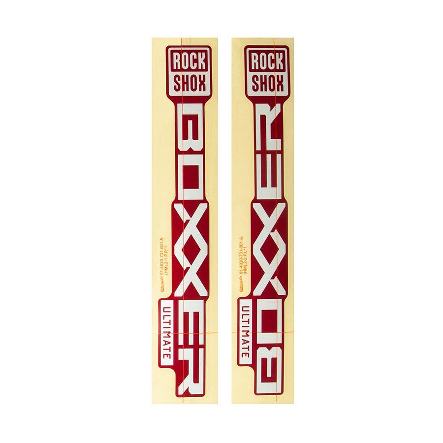 RockShox - Boxxer Ult D1 Decal Kit Fork Repair Parts _ Unite - B1keparts.com