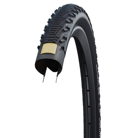 Schwalbe, CX Comp, Gravel Tire, 20x1.75, Wire, Clincher, SBC, K-Guard, Reflex, 50TPI, Black
