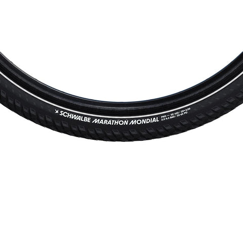 Schwalbe, Marathon Mondial, Hybrid Tire, 26''x2.00, Wire, Clincher, Endurance, RaceGuard, 67TPI, Black