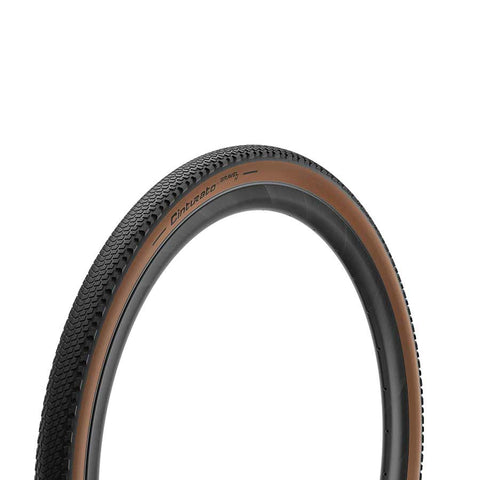 Pirelli, Cinturato Gravel H, Gravel Tire, 700x40C, Folding, Tubeless Ready, SpeedGrip, 127TPI, Tanwall