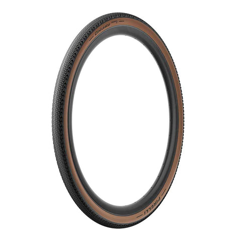Pirelli, Cinturato Gravel H, Gravel Tire, 700x40C, Folding, Tubeless Ready, SpeedGrip, 127TPI, Tanwall