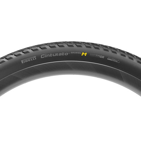 Pirelli, Cinturato Gravel M HP-Line, Gravel Tire, 700x40C, Folding, Tubeless Ready, SmartEVO GR, ProWALL Gravel, 120TPI, Black